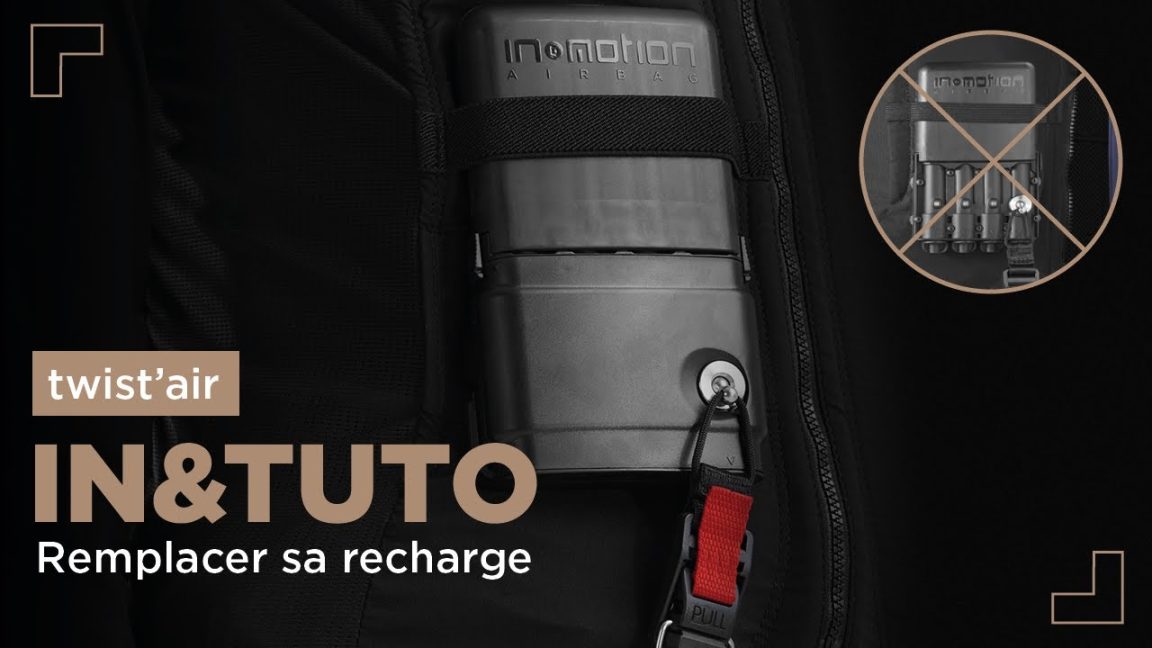 Tuto Twist’Air – Recharger votre gilet airbag après gonflage