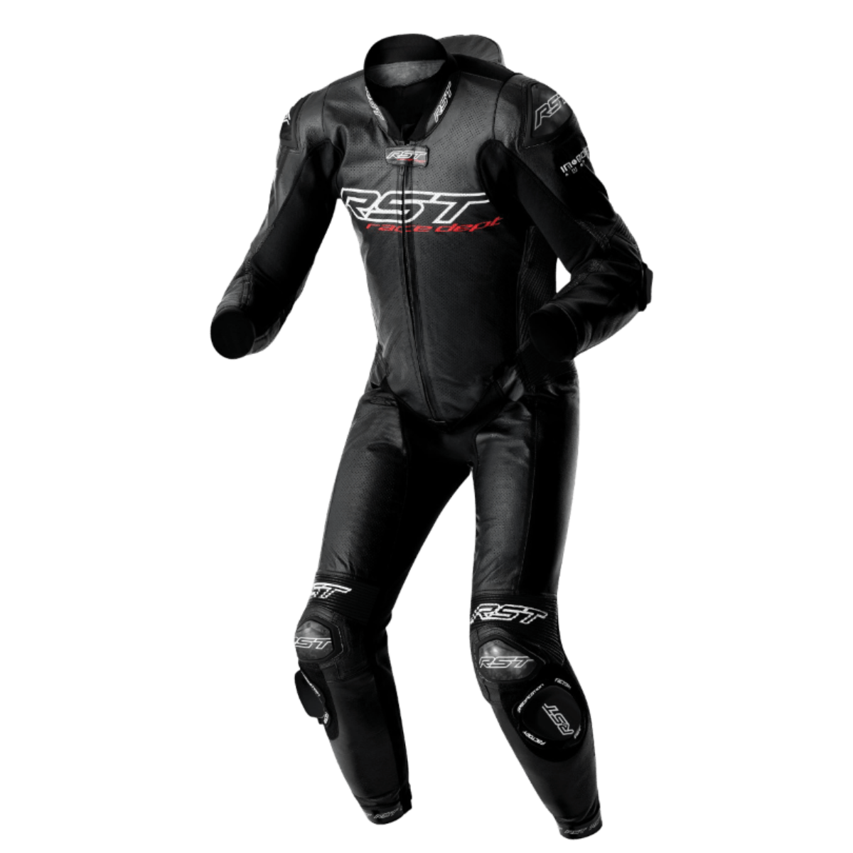 RST Race Dept V4.2 D3O Airbag Leather Suit Black