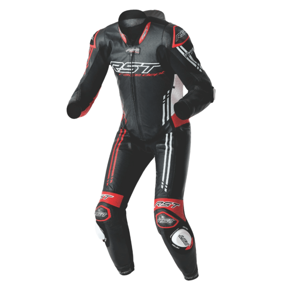 RST Race Dept V4.2 D3O Airbag Leather Suit Red